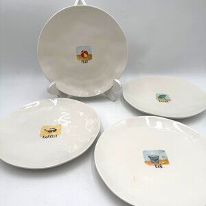 Snack Dessert Plate Pool Safe Beach ￼Set Let’s Go To The Beach Rae Dunn Melamine